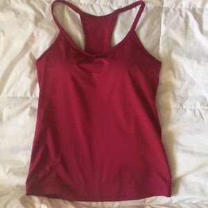 Athleta wine Y top with extra support
